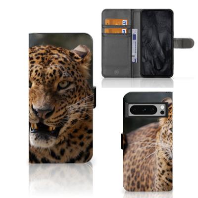 Google Pixel 8 Pro | Telefoonhoesje | Met pasjeshouder | Luipaard Google Pixel 8 Pro | Telefoonhoesje | Met pasjeshouder | Luipaard
