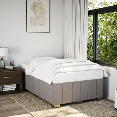 Bedframe zonder matras 120x200 cm stof taupe