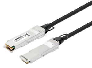 Intellinet 508490 InfiniBand en Glasvezelkabel 0,5 m QSFP+ Zwart, Zilver