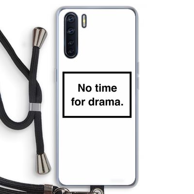 No drama: Oppo A91 Transparant Hoesje met koord