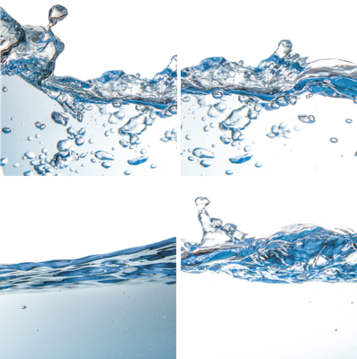 Onderzetters water effect textuur