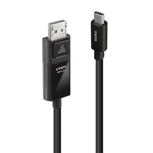 LINDY USB-C-displaykabel USB-C stekker, DisplayPort-stekker 2.00 m Zwart 43342