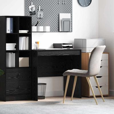 Bureau Zwart eiken 80 x 50 x 76 cm Bewerkt hout