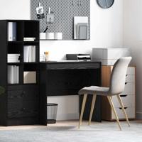 Bureau Zwart eiken 80 x 50 x 76 cm Bewerkt hout