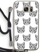 Kitten: Samsung Galaxy S7 Transparant Hoesje met koord