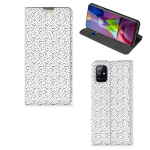 Samsung Galaxy M51 Hoesje met Magneet Stripes Dots