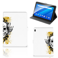 Tablettasje Lenovo Tab E10 Skull Goud