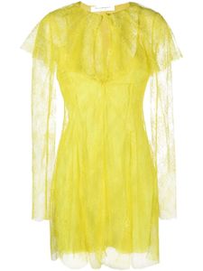 Philosophy Di Lorenzo Serafini robe mi-longue en dentelle - Jaune