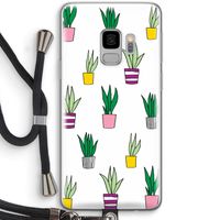 Sanseveria: Samsung Galaxy S9 Transparant Hoesje met koord