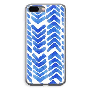 Blauwe pijlen: iPhone 8 Plus Transparant Hoesje