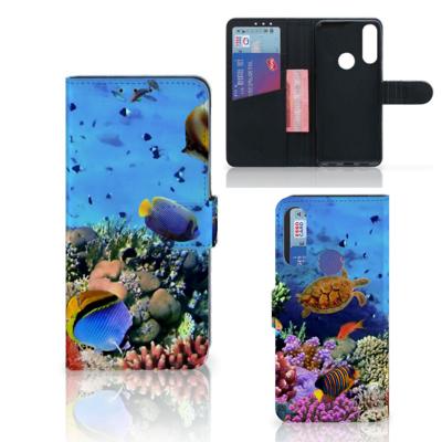 Alcatel 1S 2020 | Telefoonhoesje | Met pasjeshouder | Vissen