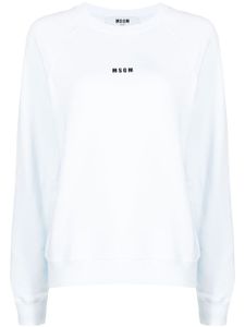 MSGM sweat à logo imprimé - Blanc