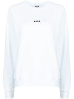 MSGM sweat à logo imprimé - Blanc