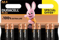 Duracell batterij Plus 100% AA, blister van 8 stuks - thumbnail