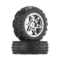 Dboots Sand Scorpion DB Tire Set Glued (Black Chrome) (2PCS/Front) (AR550005) - thumbnail