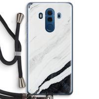 Elegante marmer: Huawei Mate 10 Pro Transparant Hoesje met koord