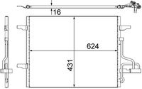 Condensor, airconditioning AC732000S