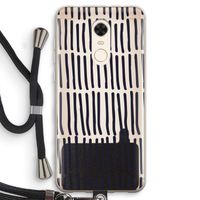 Moroccan stripes: Xiaomi Redmi 5 Transparant Hoesje met koord