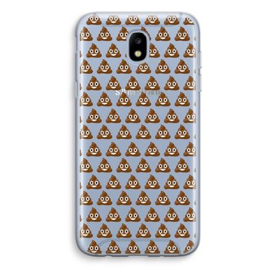 Poop emoji: Samsung Galaxy J5 (2017) Transparant Hoesje