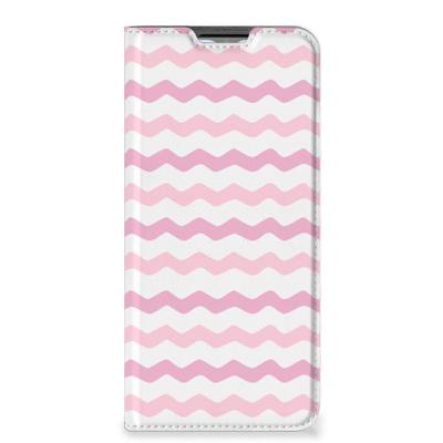 OPPO A54s | A16 | A16s | Hoesje met Magneet | Waves Roze