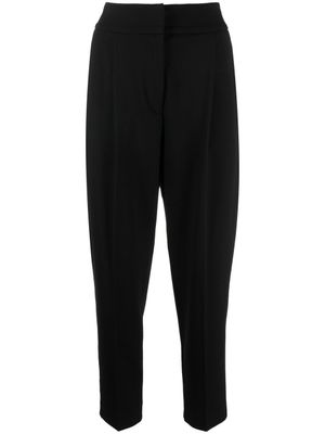 Le Tricot Perugia pantalon fuselé à coupe courte - Noir