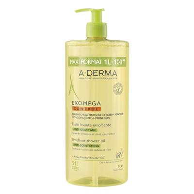 A-Derma ExoMega Control Voedende Wasolie 1l