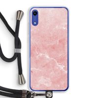 Roze marmer: Honor Play 8A Transparant Hoesje met koord