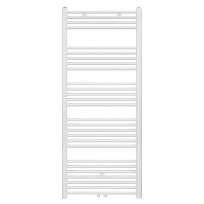 Designradiator BWS Nile Gobi 160x60cm Geborsteld Mat Wit Midden/zij-aansluiting