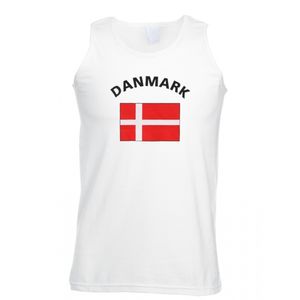 Witte heren tanktop Denemarken