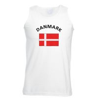 Witte heren tanktop Denemarken - thumbnail