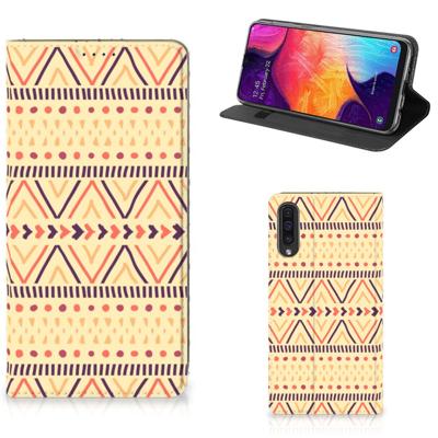 Samsung Galaxy A50 | Hoesje met Magneet | Aztec Yellow