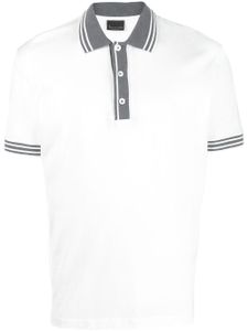 Billionaire polo à logo en jacquard - Blanc