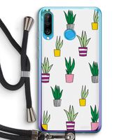 Sanseveria: Huawei P30 Lite Transparant Hoesje met koord
