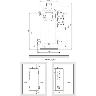 Vaillant 10034126 Buffertank Energielabel: B (A+ - F) 10034126