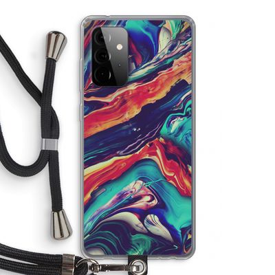 Chameleon Sun: Samsung Galaxy A72 5G Transparant Hoesje met koord