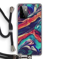 Chameleon Sun: Samsung Galaxy A72 5G Transparant Hoesje met koord