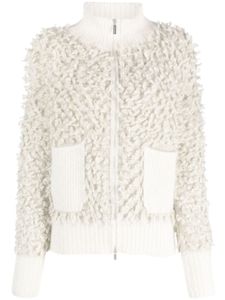 Fabiana Filippi cardigan brodé de sequins - Blanc