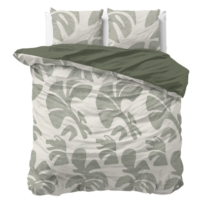 Sale: -42% | Dekbedovertrek Katoen - Mendo - Lits-Jumeaux (240x220 Cm) - Meerkleurig Katoen - - Sleeptime Pure - Dekbed-Discounter.nl