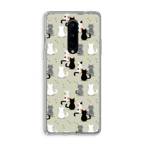 Katten: OnePlus 8 Transparant Hoesje
