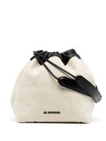 Jil Sander sac porté épaule à logo imprimé - Blanc