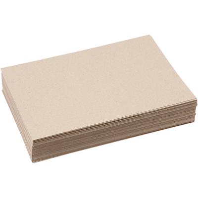 Creativ Company Gerecycled karton, a4, vel 210x297 mm, 225 gr, grijs bruin, 125 vel/ 1 doos