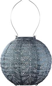 Solarlamp ro d20 cm folia grijs/blw - Lumiz