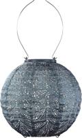 Solarlamp ro d20 cm folia grijs/blw - Lumiz