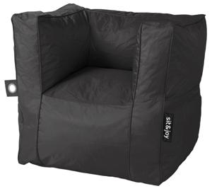 Zitzak stoel 'Grandio' Black - Zwart - Weerbestendig - Sit&Joy