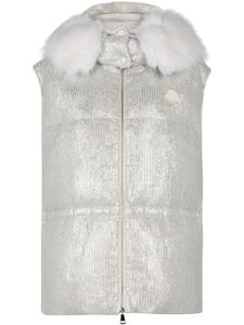 Moncler Mergule bodywarmer met logopatch - Grijs