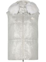 Moncler Mergule bodywarmer met logopatch - Grijs - thumbnail