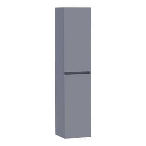 BRAUER Solution Badkamerkast - 160x35x35cm - 2 greeploze links- rechtsdraaiende deur - MDF - mat grijs 7809