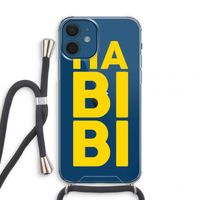 Habibi Majorelle : iPhone 12 mini Transparant Hoesje met koord