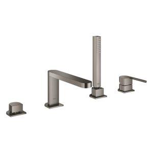 GROHE Plus afbouwdeel 4-gats badrandcombinatie m. omstel incl. baduitloop, handdouche en doucheslang 200cm brushed hard graphite 29307AL3