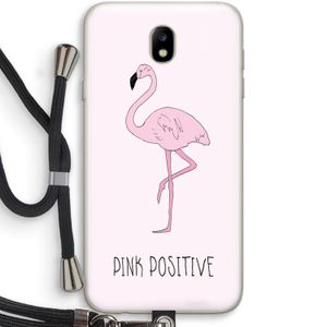 Pink positive: Samsung Galaxy J7 (2017) Transparant Hoesje met koord